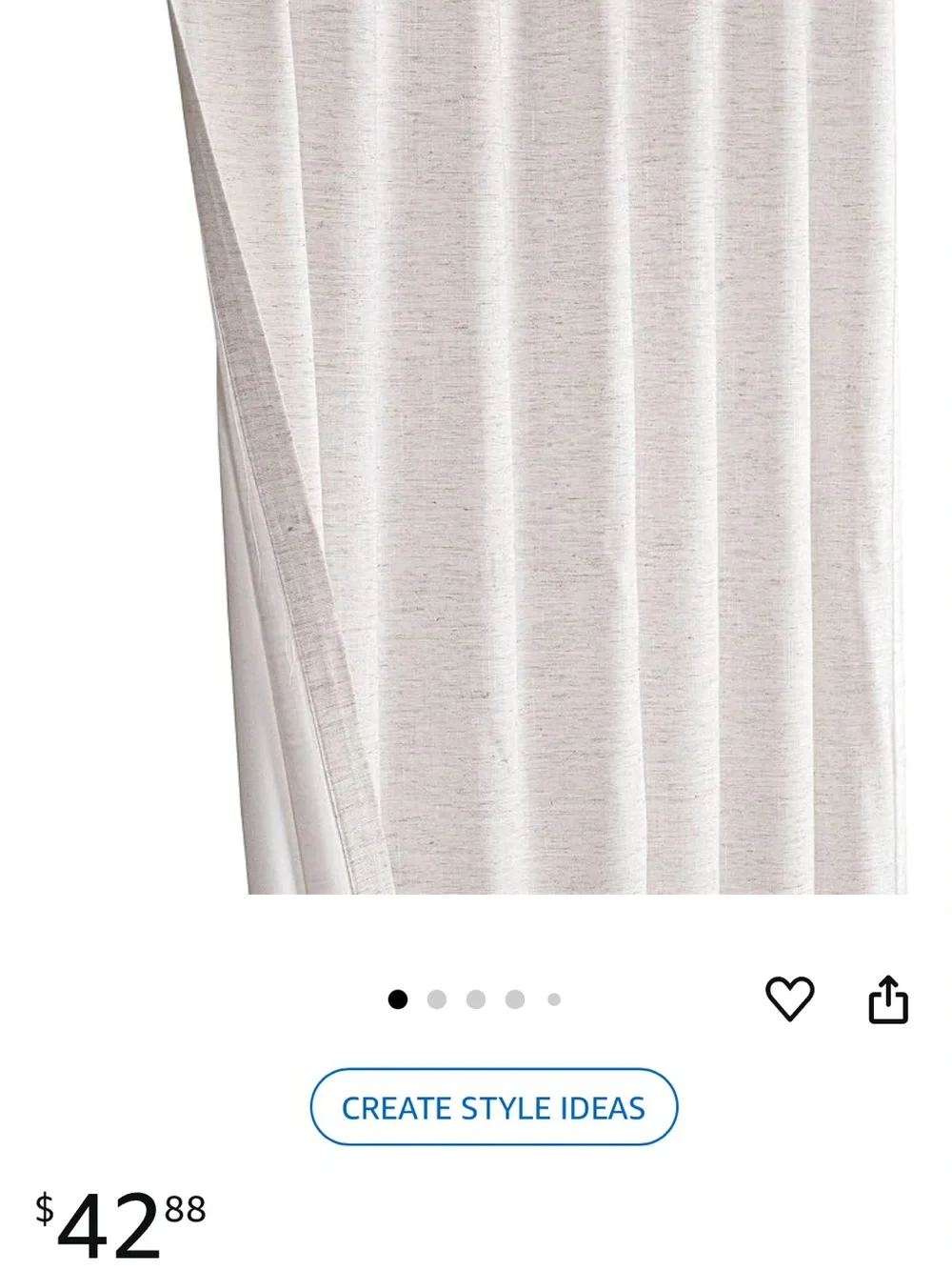 HOMIDATE Light Filtering Curtains
